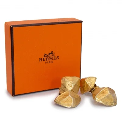 エルメスHERMES 燻しイヤリング