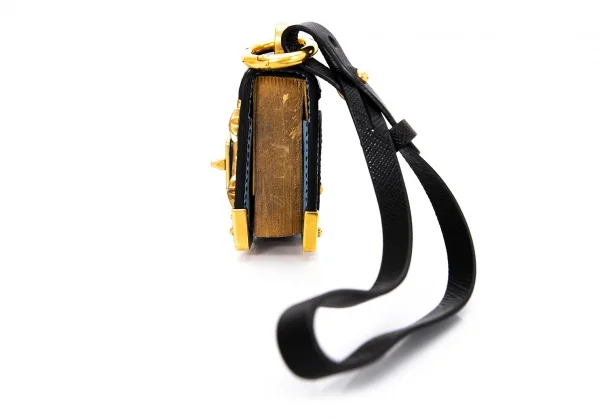 プラダ PRADA メモ帳ブック型バッグチャーム 水色 K-94212_003