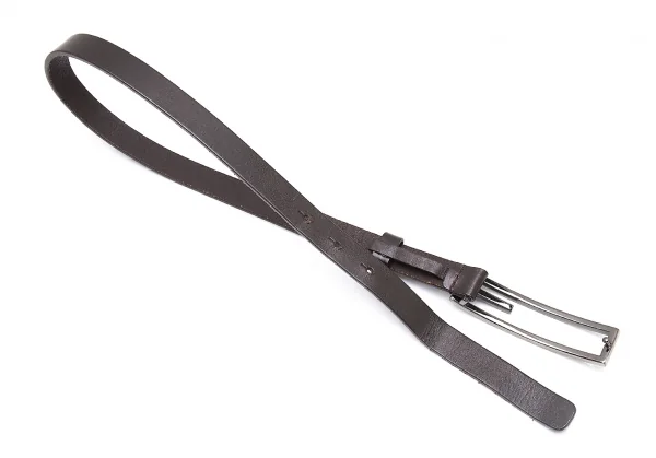 グッチGUCCI Gバックルナローレザーベルト 茶 K-94218_007