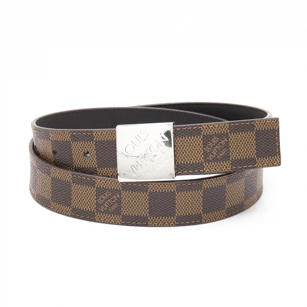 ルイヴィトンLouis Vuitton ダミエ エベヌ サンチュール ベルト 茶85 K-94221_001