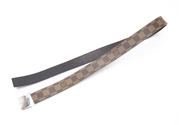 ルイヴィトンLouis Vuitton ダミエ エベヌ サンチュール ベルト 茶85 K-94221_002