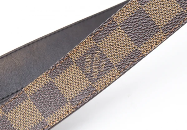 ルイヴィトンLouis Vuitton ダミエ エベヌ サンチュール ベルト 茶85 K-94221_003