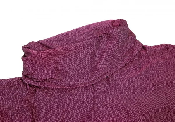 イッセイミヤケISSEY MIYAKE ポリウエスト絞りハイネック半袖ワンピース ピンク2 K-94322_004