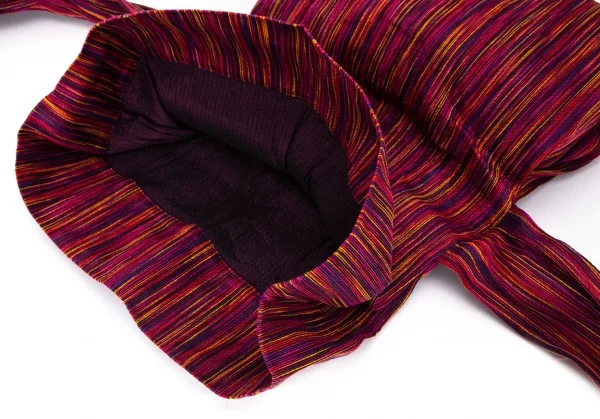 イッセイミヤケISSEY MIYAKE レインボーストライプショルダーバッグ マルチ K-94326_010