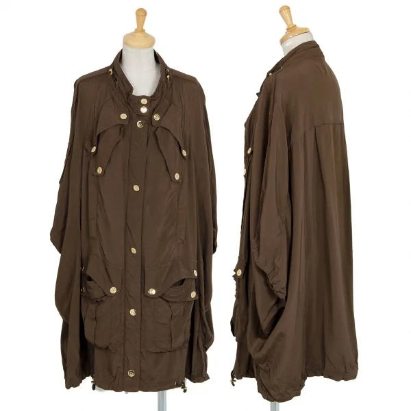 グッチGUCCI ミリタリーデザインドルマンジャケット 茶S K-94380_001