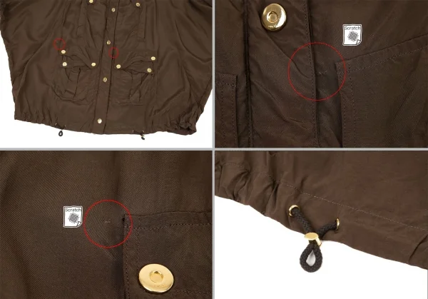 グッチGUCCI ミリタリーデザインドルマンジャケット 茶S K-94380_009