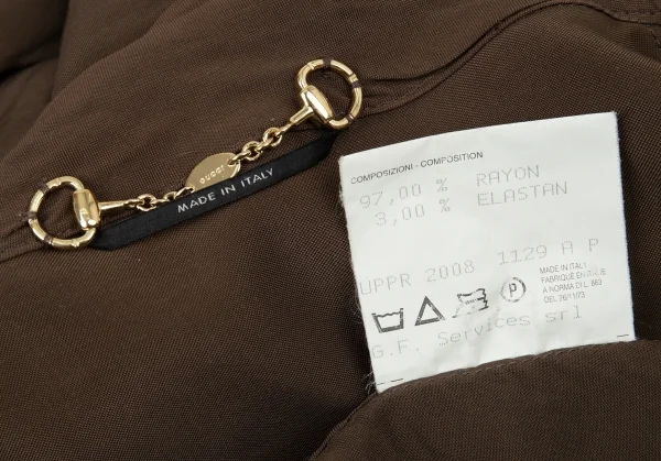 グッチGUCCI ミリタリーデザインドルマンジャケット 茶S K-94380_017