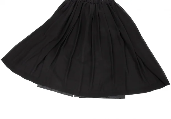 COMME des GARCONS Pleats See-through Layered Skirt K-94393_006