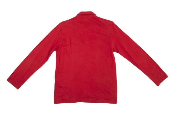 COMME des GARCONS HOMME PLUS Striped Switching Half Zip Top K-94459_013