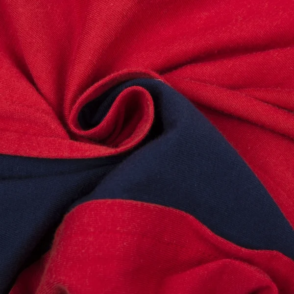 COMME des GARCONS HOMME PLUS Striped Switching Half Zip Top K-94459_014