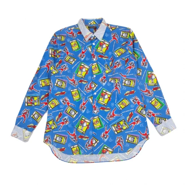 コムデギャルソン オムプリュスCOMME des GARCONS HOMME PLUS 仮面ライダー龍騎プリント長袖シャツ