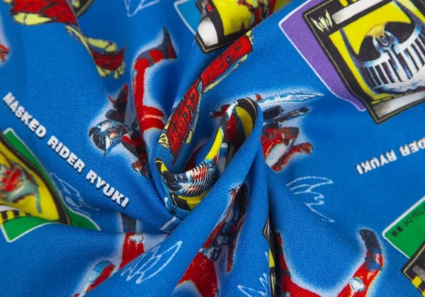コムデギャルソン オムプリュスCOMME des GARCONS HOMME PLUS 仮面ライダー龍騎プリント長袖シャツ 青M位 K-94461_012