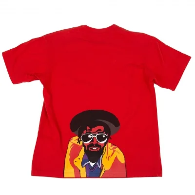 ジュンヤワタナベマン コムデギャルソンJUNYA WATANABE MAN COMME des GARCONSメッセージプリントレゲェTシャツ 赤