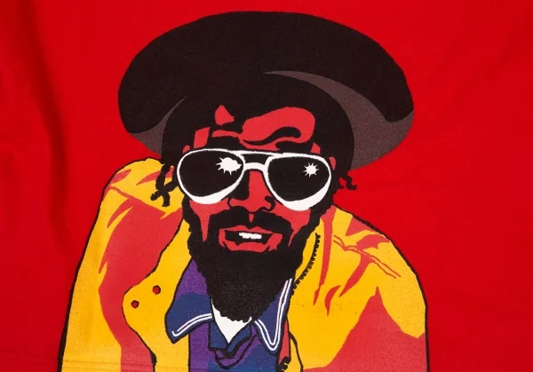 ジュンヤワタナベマン コムデギャルソンJUNYA WATANABE MAN COMME des GARCONSメッセージプリントレゲェTシャツ 赤M K-94469_002