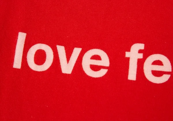 ジュンヤワタナベマン コムデギャルソンJUNYA WATANABE MAN COMME des GARCONSメッセージプリントレゲェTシャツ 赤M K-94469_008