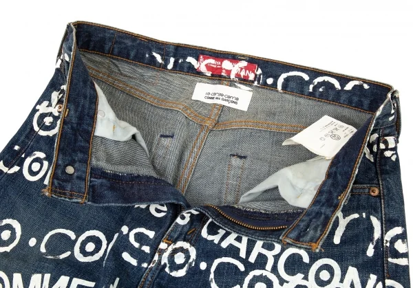 ジュンヤワタナベマン コムデギャルソン Levi's 503 コルソコモプリントデニムパンツ インディゴ30 K-94471_005