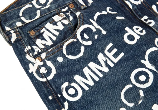 ジュンヤワタナベマン コムデギャルソン Levi's 503 コルソコモプリントデニムパンツ インディゴ30 K-94471_006