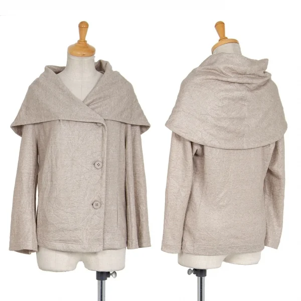 レキップ ヨシエイナバL'EQUIPE YOSHIE INABA リネンポリシワ加工グリッタージャケット ベージュ38 K-94629_001