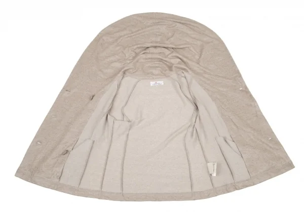 レキップ ヨシエイナバL'EQUIPE YOSHIE INABA リネンポリシワ加工グリッタージャケット ベージュ38 K-94629_010