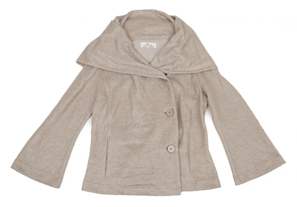 レキップ ヨシエイナバL'EQUIPE YOSHIE INABA リネンポリシワ加工グリッタージャケット ベージュ38 K-94629_002