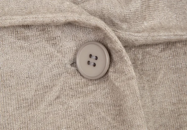 レキップ ヨシエイナバL'EQUIPE YOSHIE INABA リネンポリシワ加工グリッタージャケット ベージュ38 K-94629_004