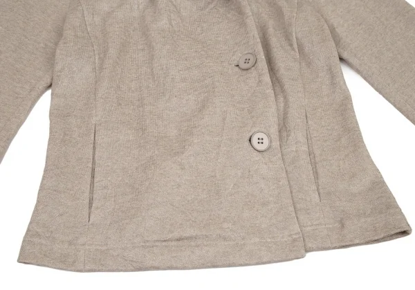 レキップ ヨシエイナバL'EQUIPE YOSHIE INABA リネンポリシワ加工グリッタージャケット ベージュ38 K-94629_007