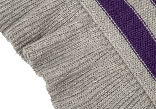 ラルフローレンRalph Lauren コットンウールケーブルニットマフラー グレー K-94634_004