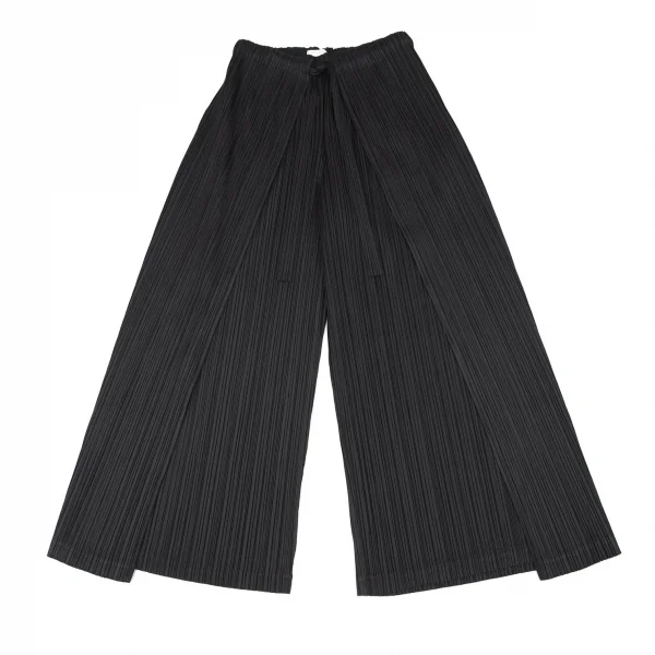 プリーツプリーズPLEATS PLEASE プリーツハーフラップワイドパンツ