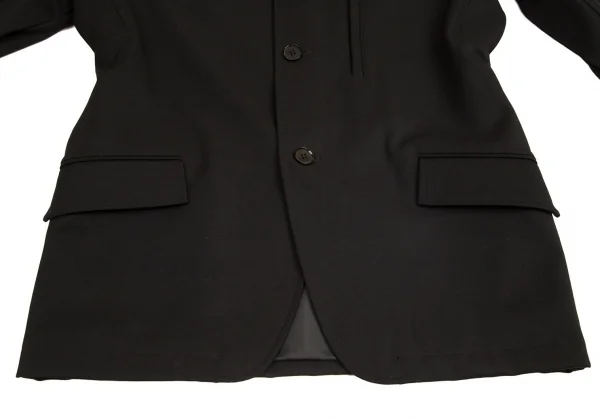 ワイスリーY-3 ストレッチウール3ストライプシームジャケット 黒S K-94657_008
