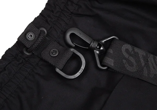 ワイスリーY-3 メッセージプリントサスペンダーパンツ 黒L K-94764_004
