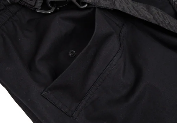 ワイスリーY-3 メッセージプリントサスペンダーパンツ 黒L K-94764_005