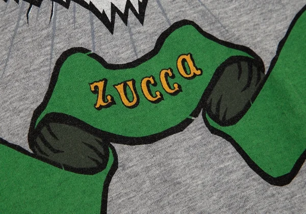 ズッカzucca フォックスプリントTシャツ 杢グレーM K-94800_006