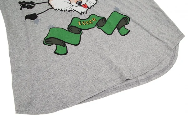 ズッカzucca フォックスプリントTシャツ 杢グレーM K-94800_007