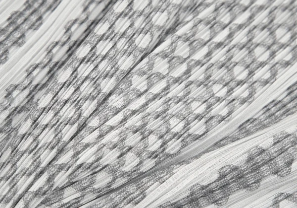 プリーツプリーズPLEATS PLEASE マルチラインストライプカーディガン グレー濃淡3 K-94828_014