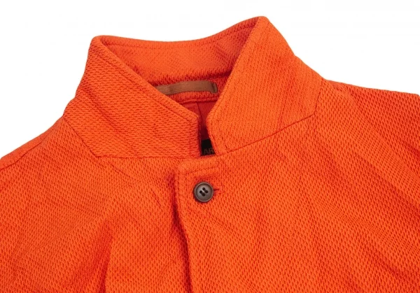 コムデギャルソン オムCOMME des GARCONS HOMME 製品染めシワ加工メッシュテーラードジャケット オレンジM K-94868_004