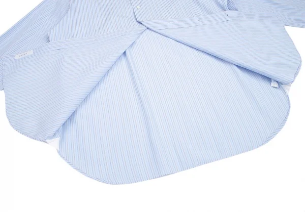 エルメネジルドゼニアErmenegildo Zegna マルチピンストライプ長袖シャツ 水色L位 K-94882_011