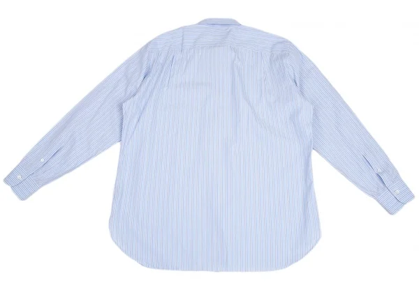 エルメネジルドゼニアErmenegildo Zegna マルチピンストライプ長袖シャツ 水色L位 K-94882_012