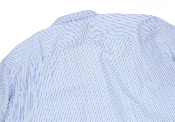 エルメネジルドゼニアErmenegildo Zegna マルチピンストライプ長袖シャツ 水色L位 K-94882_013