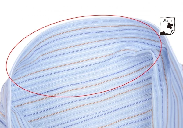 エルメネジルドゼニアErmenegildo Zegna マルチピンストライプ長袖シャツ 水色L位 K-94882_004