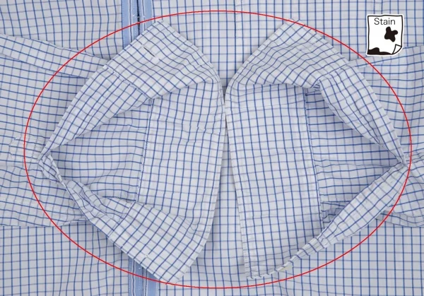 コムデギャルソン シャツCOMME des GARCONS SHIRT ウインドウチェックホックシャツ 白青M K-94888_010