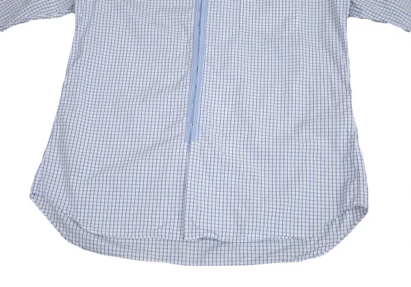コムデギャルソン シャツCOMME des GARCONS SHIRT ウインドウチェックホックシャツ 白青M K-94888_011