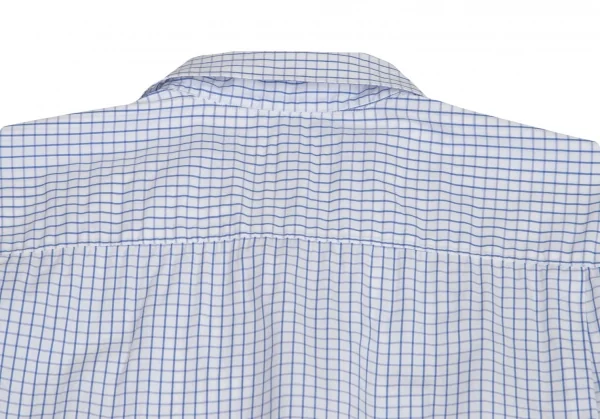 コムデギャルソン シャツCOMME des GARCONS SHIRT ウインドウチェックホックシャツ 白青M K-94888_014