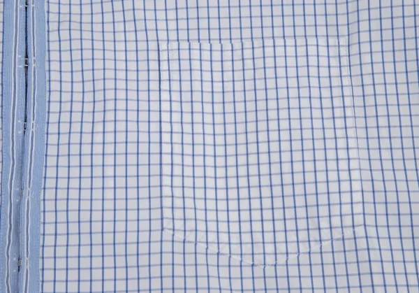 コムデギャルソン シャツCOMME des GARCONS SHIRT ウインドウチェックホックシャツ 白青M K-94888_007