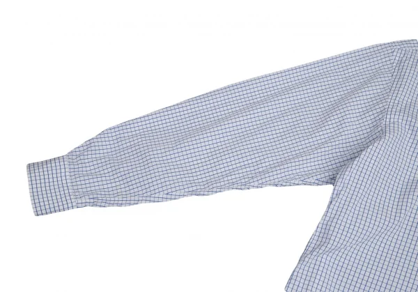 コムデギャルソン シャツCOMME des GARCONS SHIRT ウインドウチェックホックシャツ 白青M K-94888_008