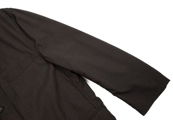 コムデギャルソン オムCOMME des GARCONS HOMME 裏ストライプパッカリングウールジャケット ダークブラウンL K-94894_006