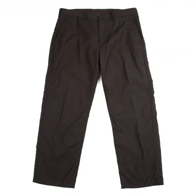 コムデギャルソン オムCOMME des GARCONS HOMME 裏ストライプパッカリングウールパンツ ダークブラウン