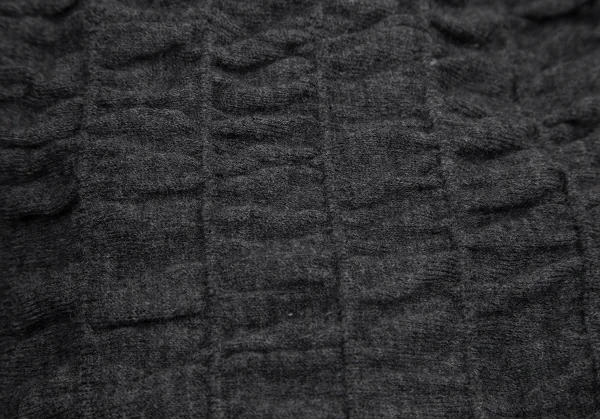 ベルンハルトウィルヘルム Bernhard Willhelm ウールシャーリングニットカーディガン グレーOS K-94906_010