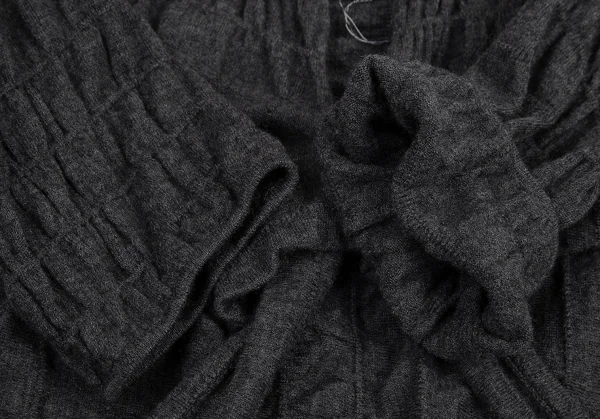 ベルンハルトウィルヘルム Bernhard Willhelm ウールシャーリングニットカーディガン グレーOS K-94906_005