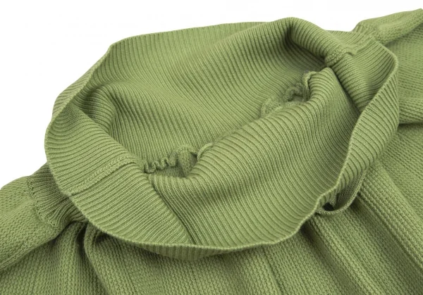 コムデギャルソンCOMME des GARCONS ジグザグカラーブロックニットスカート 黄緑紫他M位 K-94991_006