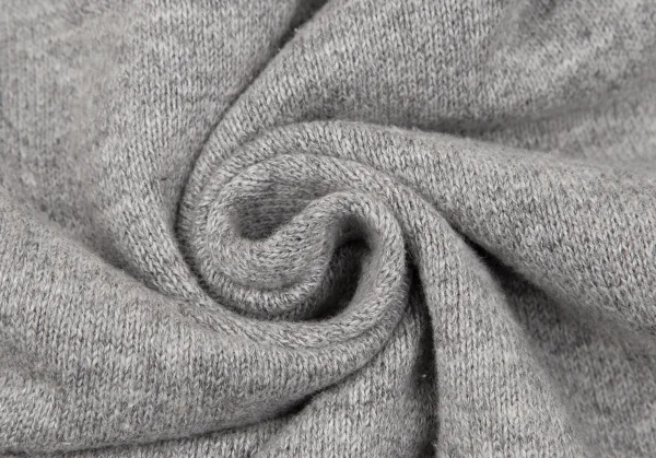 ヨウジヤマモト プールオムYohji Yamamoto POUR HOMME 変形エルボーデザインクルーネックニット グレー3 K-95000_014